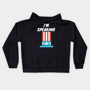 I am Speaking by Kamala Harris Kids Hoodie